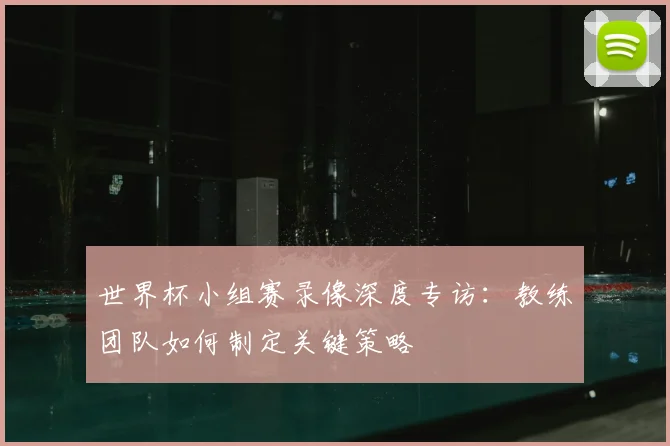 世界杯小组赛录像深度专访:教练团队如何制定关键策略